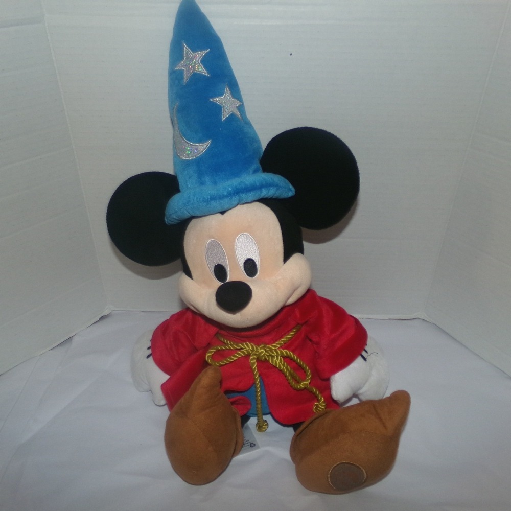 Disney Store Fantasia Sorcerer Mickey Mouse Plush Wizard Apprentice
